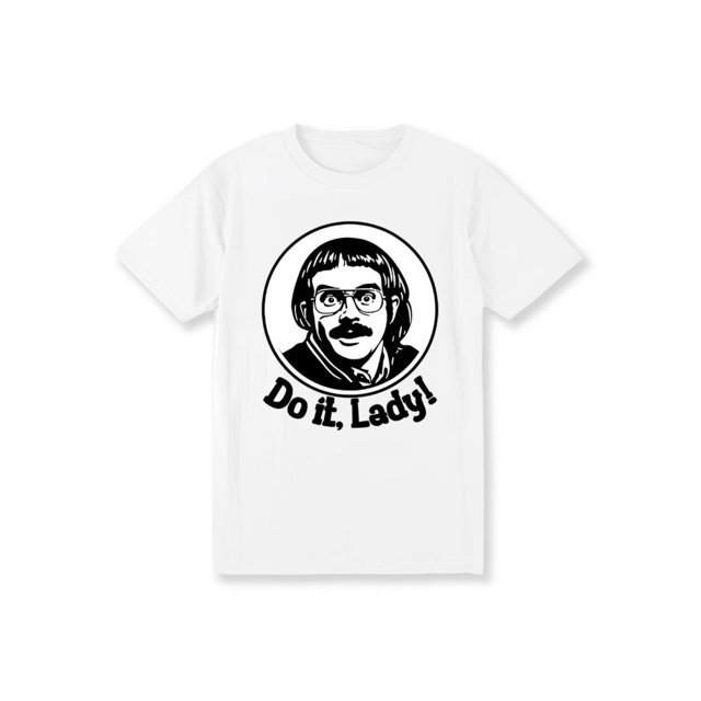 Camiseta "Do It Lady", divertida camiseta con frase motivacional, vibras positivas para mujer, tela unisex de algodón para ropa de calle masculina.