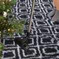 thumbnail image 7 of Lochas Luxury Velvet Shag Area Rug Plush Fluffy Rugs for Bedroom Living Room, Geometric Moroccan Rugs,4'x6',Dark Gray, 7 of 7