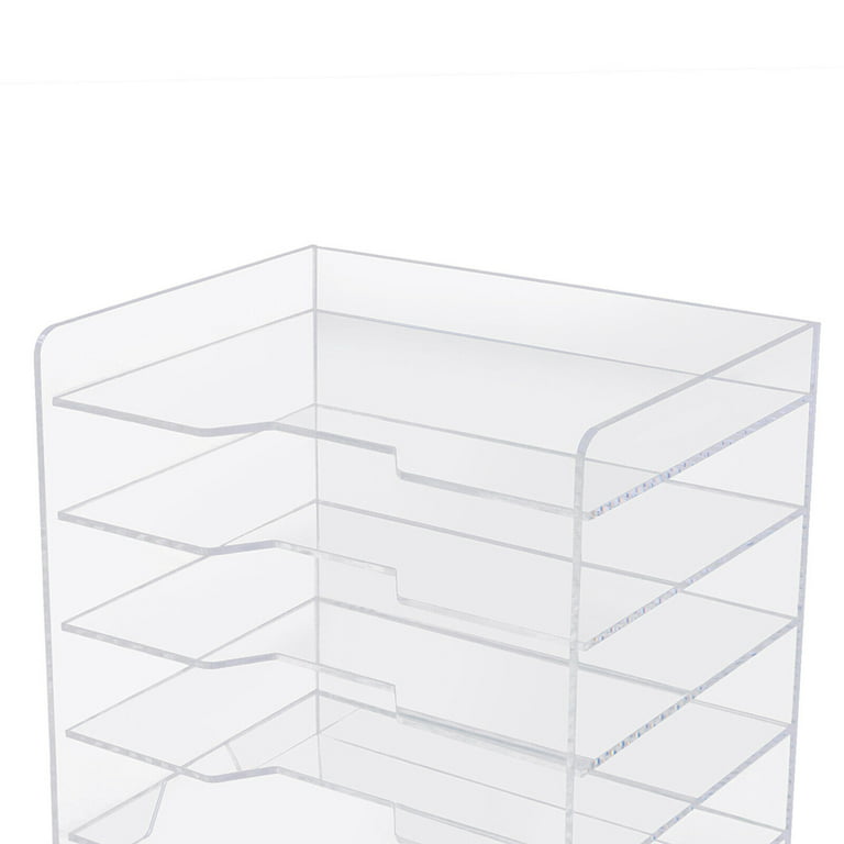 Goods Organizer Paper Sorter 5 Tier Shelves Office Desk Organizer Clear  Acrylic Desk Organizer 5 Layer Paper Sorter for Files Mail Documents Books  5Tier Paper Tray Organizer 