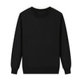 thumbnail image 2 of HNMKIU Crewneck Sweatshirt Ladies Autumn Winter O Neck Solid Color Pullover Sweatshirt, 2 of 4