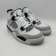 thumbnail image 2 of NEW N I-K-E A i r-Jor-dan 4 Retro Military Black Neutral Grey 408452-111 GS Sz 6Y-7Y, 2 of 6