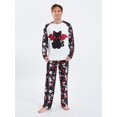 thumbnail image 2 of Argulvti Pyjama d'Halloween pour la Famille, Mignon Imprimé de Chat Noir, Haut Raglan à Manches Longues + Ensemble Pantalon, Tenue de Nuit d'Automne, 2 of 4