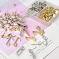 thumbnail image 4 of Mistaha Gold Metal Picture Hanging Hooks Set with 184 Pieces - Wall Decor Accessory Kit for Easy and Traceless Hanging - Includes Various Hook Sizes and Nails in Storage Box, 4 of 7
