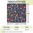 thumbnail image 2 of Bernese Mountain and Flower Square Fitted Tablecloth with Elastic Edge,Square Table Cover,Washable Elastic Table Cover for Home Kitchen Party Decor 36"x36", 2 of 6