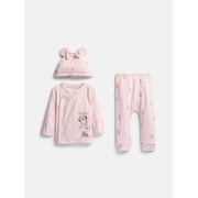 Disney Baby Wishes + Dreams Minnie Mouse Take Me Home Set, 3-Piece, Sizes Preemie 6/9M