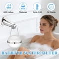 thumbnail image 2 of Yalumo Bath Filter for Tub, Bath Water Filter with 10 Stages & 6000 Gallons, Bathtub Filter for Tub Faucet, Hard Water Softener, Removes Chlorine and Improves Hair, Skin & Nails, White, 2 of 7