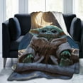 thumbnail image 7 of Ultra Soft Fleece Flannel Blankets Baby Yoda Cozy Warm Throws for Couch Sofa Bed 40"x30", 7 of 7
