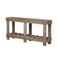thumbnail image 5 of Tcbosik 2-Tier Console Table, 62.9 inch Entryway Table with Storage, Foyer Table with Open Shelf for Living Room, Hallway, Easy Assembly, Natural, 5 of 10
