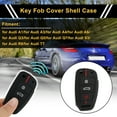 thumbnail image 2 of Unique Bargains Black Red Silicone Car Key Case for Audi A1/ for Audi A3/ for Audi A4/ for Audi A6/ for Audi Q3 - 3 Buttons Remote Control Key Fob Case, 2 of 6