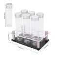 thumbnail image 6 of Yajisi 6‑Pack Glass Coffee Bean Tubes with Acrylic Stand – Airtight 2oz Storage Vials for Home, Store, or DIY Coffee Display, 6 of 11