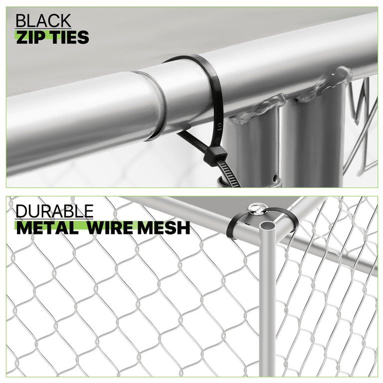 Magshion Large Outdoor Dog Kennel, Weatherproof Metal Cage
