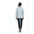 thumbnail image 4 of D-Design Women's Button Down 3/4 Sleeve Mandarin Collar Neck Knit Cardigan Sweater, 4 of 4