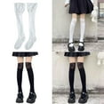 thumbnail image 2 of SDFGTstore Women Lace Patchwork Knee High Socks Frilly Thigh High Stockings Cotton Leg Warmers Lolitas Long Boot Socks Calf Socks, 2 of 17