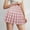 X-337RD2, variant on YMNXA Womens Skirt High Waist Plaid Print Pleated A Line Mini Elegant Comfortable Skirt For Casual Daily Wear Blue L
