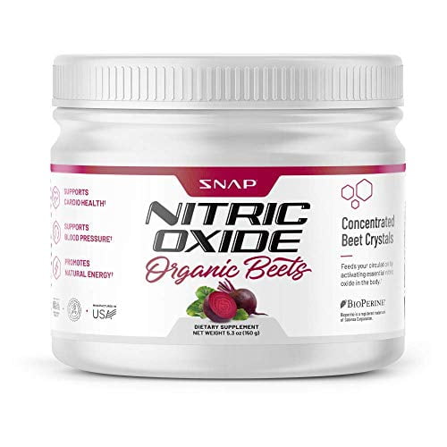 Beet Juice Powder Organic Nitric Oxide by Snap Supplements Blood Flow