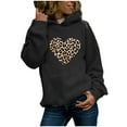 thumbnail image 2 of kayannuo Womens Tops Long Sleeve Shirts Fall Womens Casual Hoodies Jumper Tops Ladies Leopard Print Sweatshirt Blouse Tee Black, 2 of 5