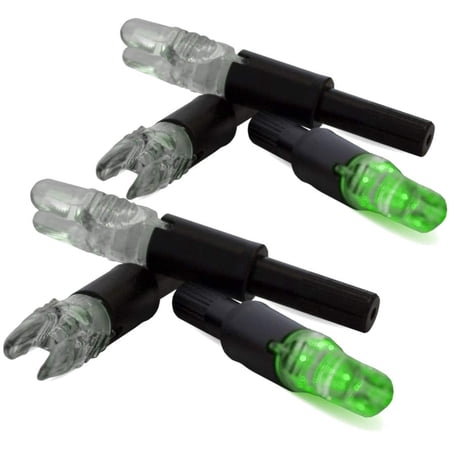 Nap Thunderglo Lighted Nocks Green Universal Fit 6 Pack.