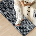 thumbnail image 2 of MeyJey Corner Kitchen Rug, 1 Piece Anti-Slip L Shape Kitchen Mat for Floor, Absorbent Runner in Front of Sink, Washable Floor Rugs for Home,Kitchen(Black-L,24”x 71”x 71”), 2 of 8