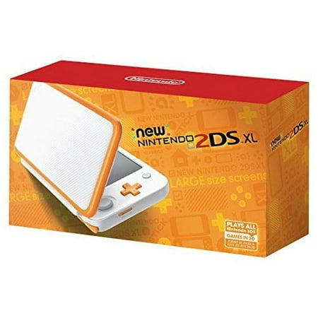 Restored Nintendo New 2DS XL White Orange Multi-Color (Refurbished)