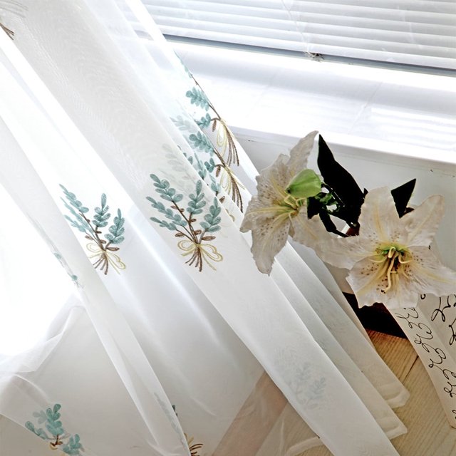 Cortinas opacas transparentes para ventanas, cortinas de gasa para ventanas, 1 panel de tela, cortinas opacas para ventanas