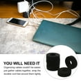 thumbnail image 2 of EeaseCA 6 Rolls Hook and Loop Cable Straps Cable Rope Wrap Belts Adhesive Straps (Black), 2 of 8