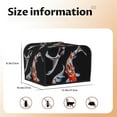 thumbnail image 2 of Rateoe Tricolor Koi Fish Trio Pattern Toaster Covers 4 Slice Wide Slot,Bread Machine Cover,Bread Dust Cover & Fingerprint Protection,Appliance Covers, 2 of 6