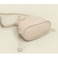 thumbnail image 3 of Kukuzhu Women's Drawstring Bucket Bag Soft Leather Pleated Pop Fashion One-shoulder Cross-body Bag Vintage Versatile Tote Bag, 3 of 4