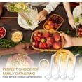 thumbnail image 7 of NOGIS 10 Pieces 7 Inches 1 oz Clear Small Ladle Plastic Dressing and Sauces Ladles Long Handle Punch Acrylic Ladles for Serving Soup Punch Bowl Fruit Juices Cocktail Parties, 7 of 7