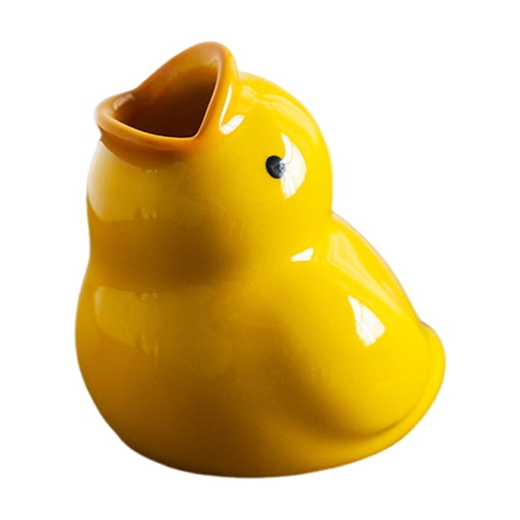OIUR Cute Duck Toothbrush Holder High Durability Easy to Clean Animal Shaped Toothbrush Storage Rack Bathroom Decoration