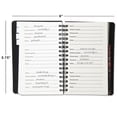 thumbnail image 3 of Current Website Password Keeper Book - 4.5-x-5.75-inch, Black, 75 Pages, Tabbed, Spiral-Bound Book, 3 of 4
