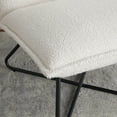 thumbnail image 3 of Linon Kinard Contemporary Lounge Chair, Faux Sherpa, 3 of 9