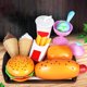 thumbnail image 1 of Juguetes educativos, cocina de juguete con forma de hamburguesa para niños y niñas, minijuego de cocina de simulación, modelos de comida desmontables y ensamblables, simulación de refrigerio de cocina, 1 of 6