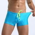 thumbnail image 5 of CALAFEBILA Men Swim Trunks Summer High Stretch Quick Dry Solid Diving Athletic Swim Shorts, 5 of 7