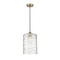 thumbnail image 5 of Innovations Lighting  Cobbleskill - 1 Light 9" Cord Hung Mini Pendant Deco Swirl/Brushed Brass, 5 of 5