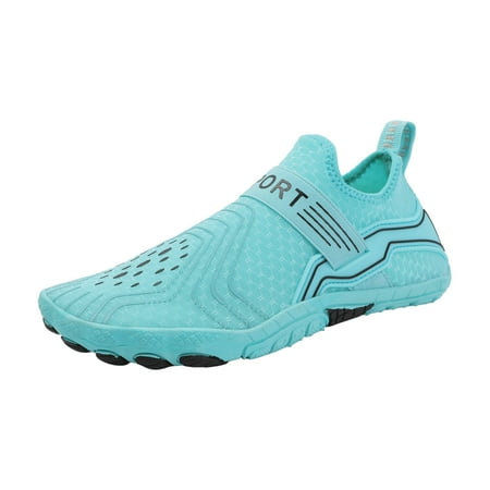 Fauean Womens Slip on Sneakers Outdoor Light Breathable Women s Shoes Vacation Going Out Mint Green Size 42