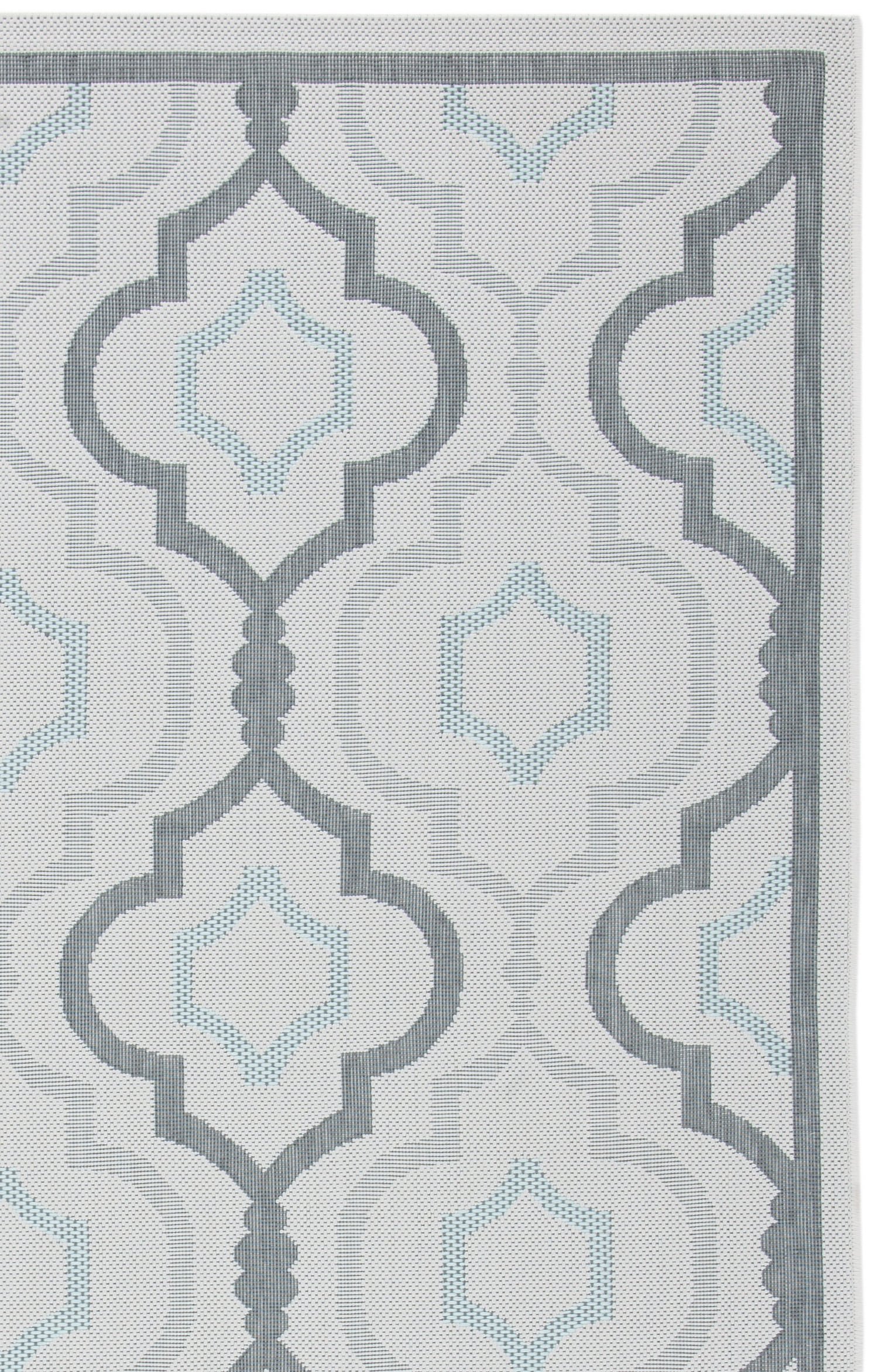 Safavieh Courtyard Bayon Geometric Indoor/Outdoor Area Rug, Light Gray/Anthracite, 8' x 11'