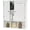 White, variant on Bathroom Wall Cabinet with 2 Door Adjustable Shelves,Over The Toilet Storage White Wall Mounted Medicine Cabinets for Bathroom Laundry Room Kitchen