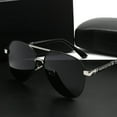 thumbnail image 2 of Large Frame Classic Polarized Sunglasses for Men - Driving, Riding, Outdoor Fishing Essentials with Protective Glasses Case, 2 of 5