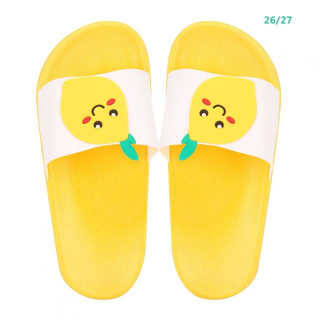 Zapatillas elásticas para niños con patrón de dibujos animados de frutas, zapatillas lindas antideslizantes y transpirables para niños (26-27)