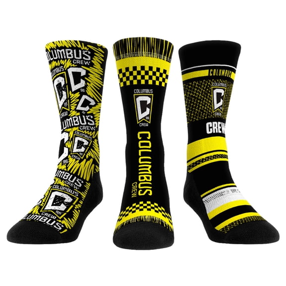 Rock Em Socks Columbus Crew Three-Pack Crew Socks Set