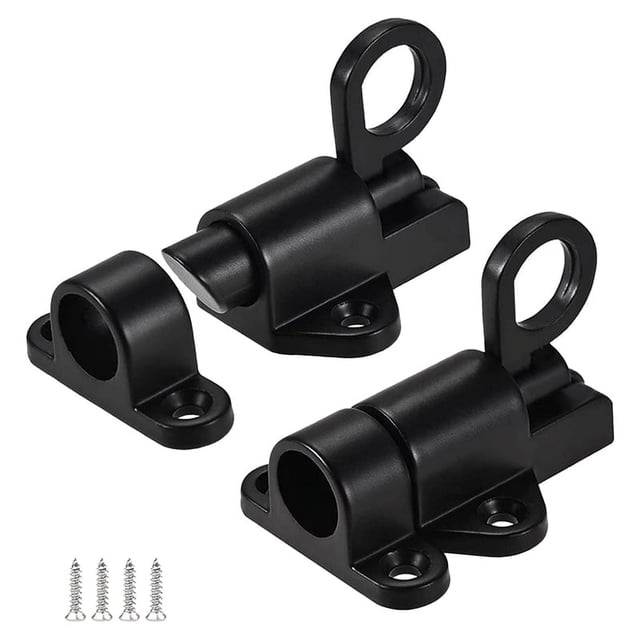 Cerradura deslizante con pestillo de resorte, utilizada para el cierre automático de puertas. Cerradura automática para puertas corredizas.