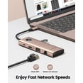thumbnail image 3 of ORICO USB C Docking Station,6 in 1 USB C Dongle with HDMI 4K+PD100W+3*USB3.0,USB C Hub Multiport Adapter for MacBook/Dell/HP/Surface/Lenovo, 3 of 16