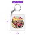 thumbnail image 5 of Be My Valentine's Sphynx Truck Full of Love Flower Balloon Acrylic Keychain Cat Lover Kitten Owner Gifts Idea Collar Charm Tag Keyring - 02029, 5 of 5