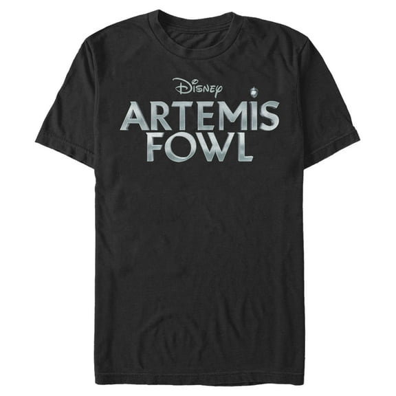 Men's Disney Artemis Fowl Shimmer Logo  Graphic Tee Black 3X Large