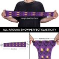 thumbnail image 2 of Sun Protection Arm Sleeves for Men Women, cool bats castle purple starry sky Sleeves to Cover Arms with Thumb Hole Cooling Sleeve, 2 of 6