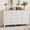 White, variant on Kojooin 54 Inch 6 Drawer Dresser, Extra Wide Wooden Storage Chest and TV Stand with Modern Metal Handles for Bedroom