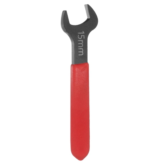 Uxcell Single Open End Wrench 15mm Metric U-Shaped Spanner with Red Shank