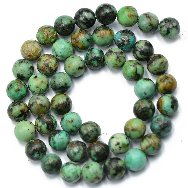 8mm Turquesa Gemstone Beads Beads Strand Round 15 '' Zulema Piedras preciosas de color turquesa