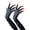 Black Red nails, variant on Punk Long Nails Paws Gloves Elastic Stretchy Arm Gloves Cosplay Event Armwear