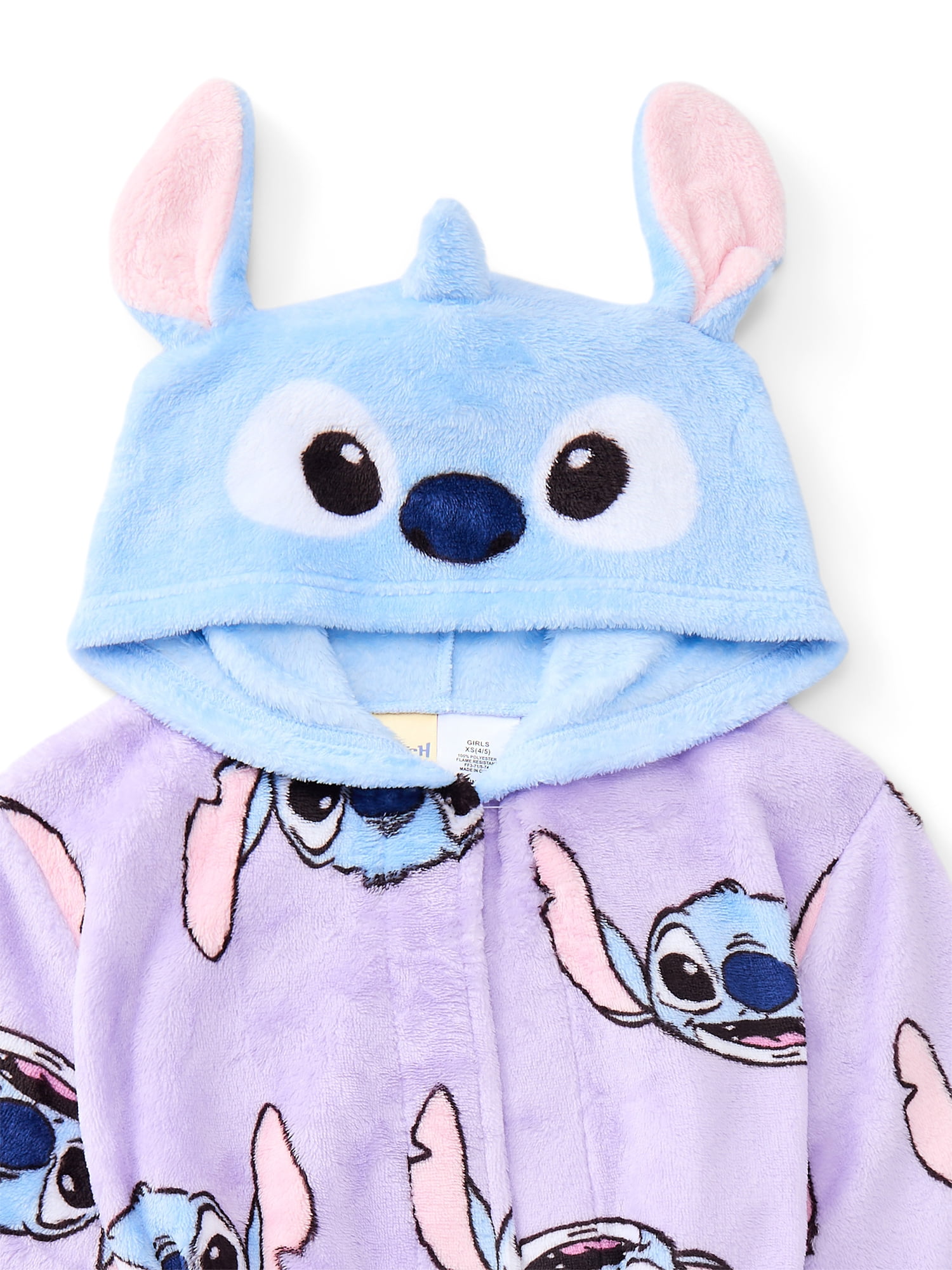 Lilo & Stitch Girls Robe, Sizes 4-12